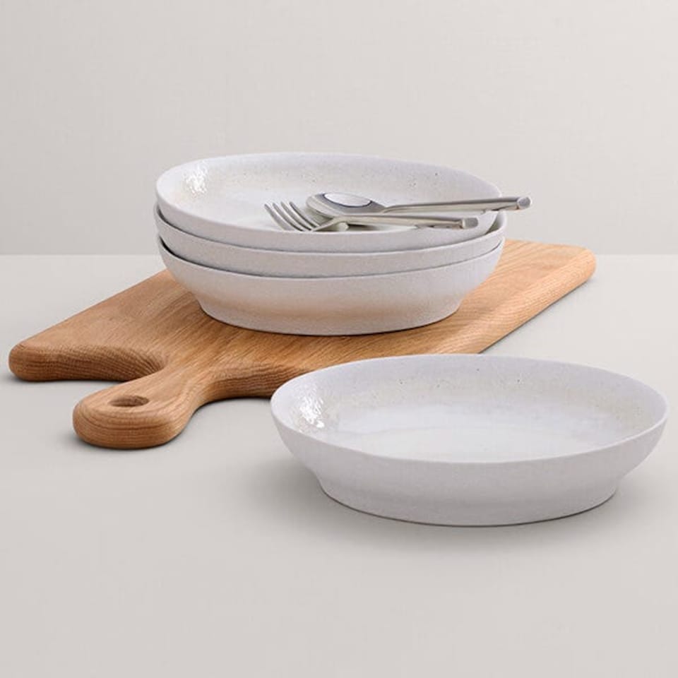 image 1 of Stellar Stoneware Mylor Set of 4 Pasta Bowls
