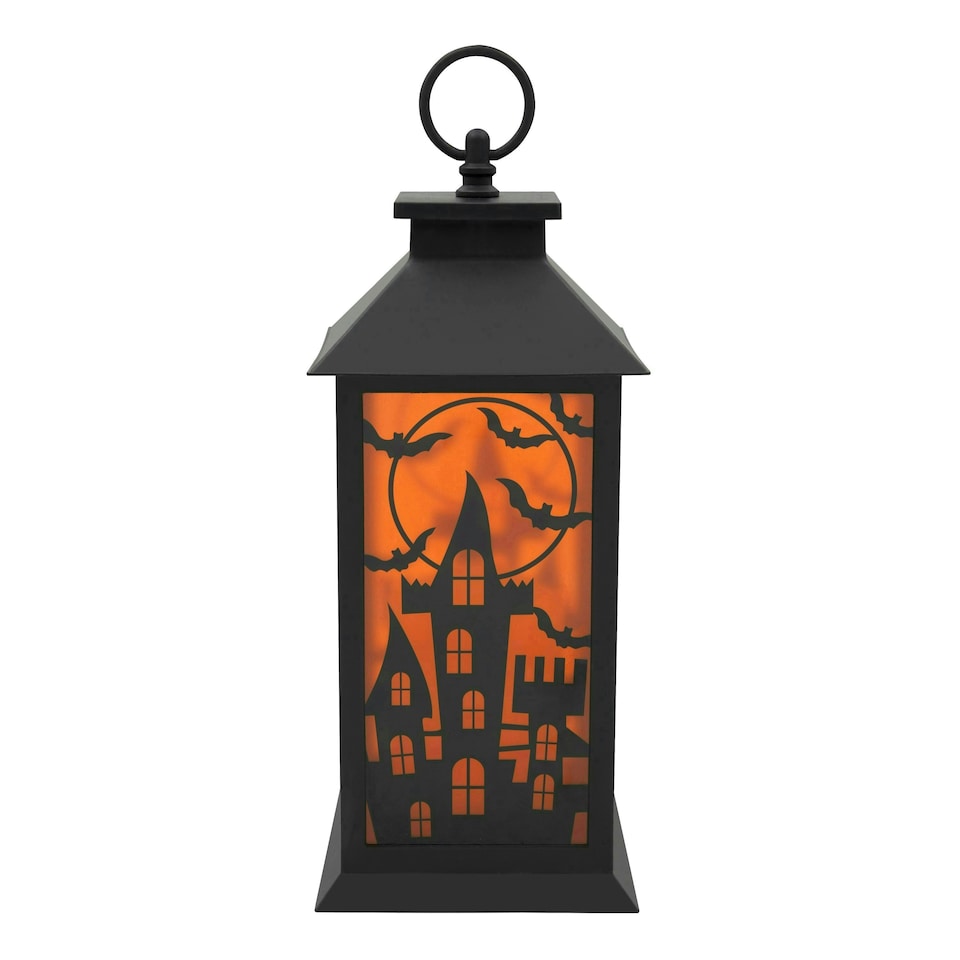 image 1 of LED Halloween Lantern with Flickering Candle Effect