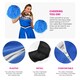 image 2 of Blue Cheerleader Fancy Dress Costume | Blue | XL