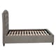 image 3 of Interiors By Premier Grey Velvet King Bed