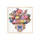 image 3 of Hummingbird Haven Basket of Blooms 3D Pop Up Card