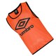 image 2 of Umbro Unisex Adult Training Bib - Fluorescent Orange/Black - S-M