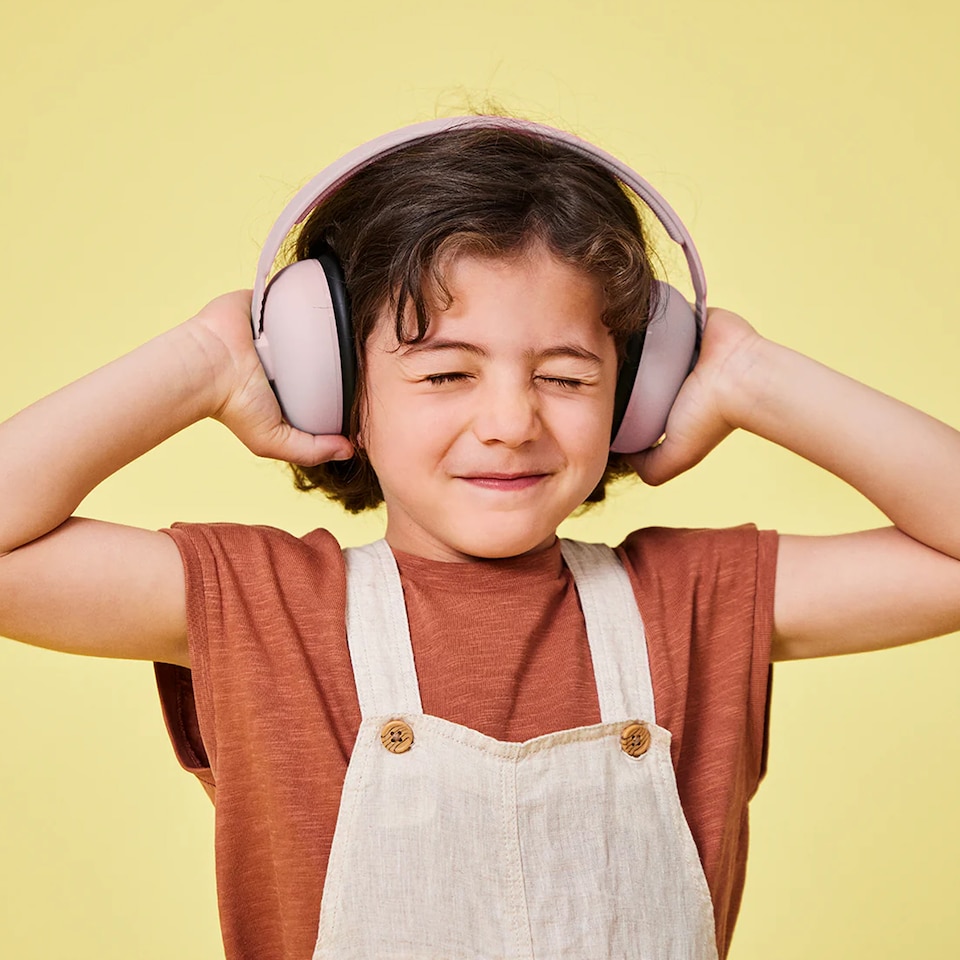 image 1 of Kreafunk Hush Kids Protective Earmuffs - Dusty Rose