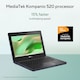 image 3 of ASUS Chromebook CZ11 CZ1104CM2A-N00122 MediaTek Kompanio 520 8GB RAM 64GB eMMC 11.6 Inch HD ChromeOS Laptop - Grey - 90NX07W1-M00490