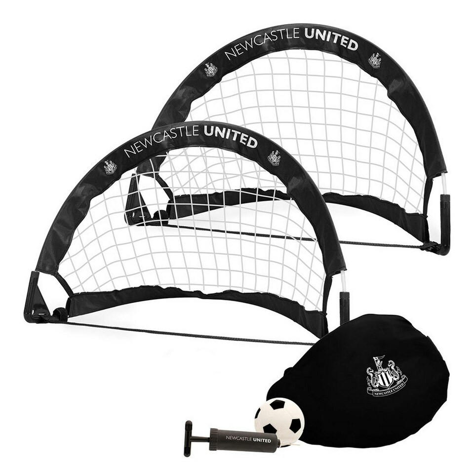 image 1 of Newcastle United FC Pop Up Football Goal Set - Black/White - One Size