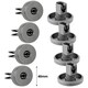 image 8 of SPARES2GO Basket Wheels compatible with Hotpoint Dishwasher Dishwasher 40mm x 8