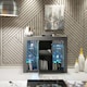 image 2 of Display Cabinet Bookcase Sideboard Storage Cabinet Cupboard Grey High Gloss LED 97.5cm