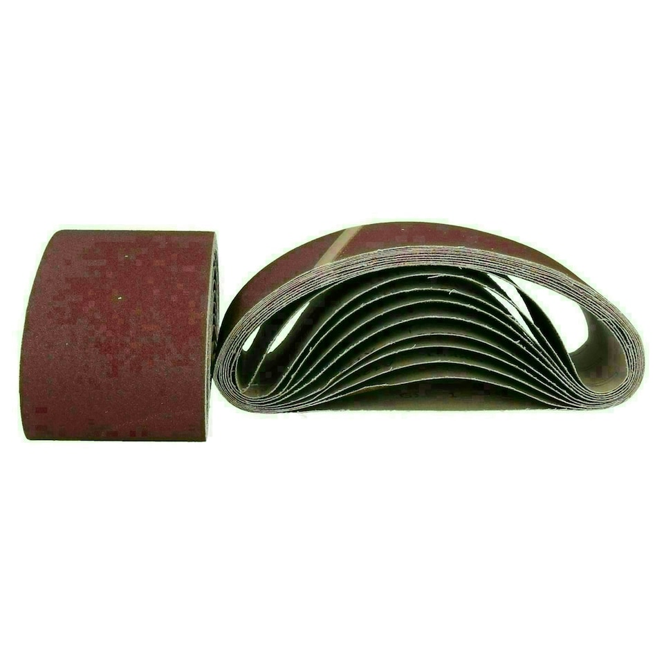 image 1 of 610mm x 100mm Mixed Grit Abrasive Sanding Belts Power File Sander Belt 40 Pack