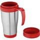 image 3 of Bullet Sanibel Insulated Mug (Pack of 2) - Silver/Red - 12 x 18 x 8 cm