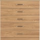 image 4 of Dakota 5 Drawer Chest Brown | Oak Effect