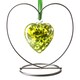image 2 of Amelia Art Glass Hanging Friendship Birthstone Heart Ornament August