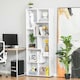 image 2 of HOMCOM Multipurpose 8-Grid Bookshelf Decorative Shelf, Bathroom, Kitchen White
