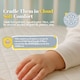 image 5 of MHG Living Cot Bed Mattress Waterproof Anti-Allergy Baby Mattress Cover for Newborns - White - 140cmx70cm