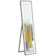 image 6 of HOMCOM Dimming Full Length Mirror w/ Lights Standing Leaning Wall Mount Grey
