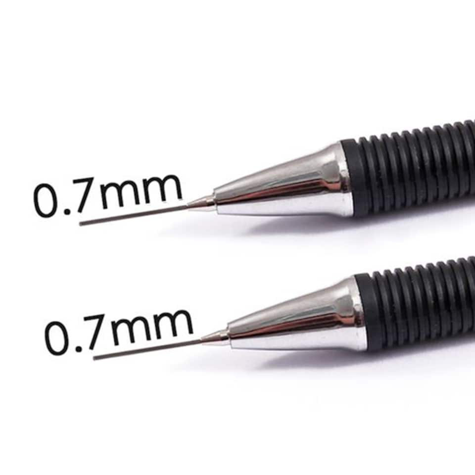 image 1 of Pack of 4 0.7mm Pen Style Mechanical Pencils With Eraser