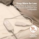 image 6 of Igenix Digital Heated Underblanket, 40W, Polyester, 1-9hr Timer, Machine Washable, White, Single Size
