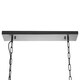 image 2 of Interiors by Premier Black Finish Wide Pendant Light With Hints of Gold