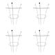image 1 of Pack of 4 Tom Chambers Herbaceous Bare Rusted Steel Garden Plant Support Medium 54cm x 40cm