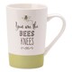 image 5 of English Tableware Company Bee Happy Fine China Latte Mug-Bees Knees-Green