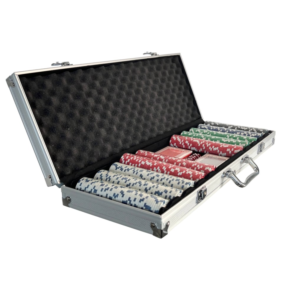 image 1 of Poker Set - 500 Piece Complete With Casino Style Case