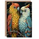 image 1 of Macaw Birds Stylised Arty Occasion Parrot Birthday Card
