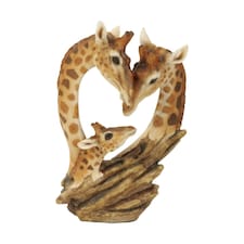 Naturecraft Collection Resin Figurine - Giraffe Family Brown