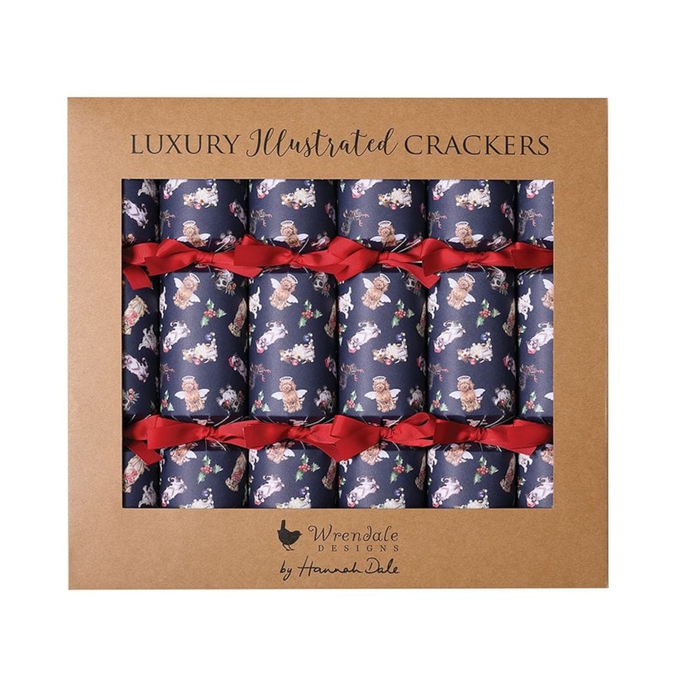 image 1 of Wrendale Designs A Pawsome Christmas Set of 6 Dog Crackers