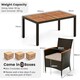 image 9 of COSTWAY 7 Pieces Patio Wicker Dining Set