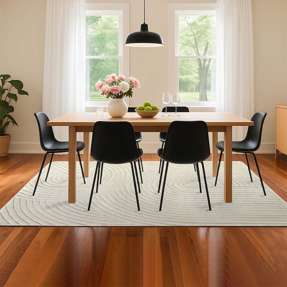 image 1 of Marlow Extra Large Area Rug 160x230cm Washable Non Slip for Living Room | Cream | Cream