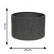 image 5 of ValueLights Reni Small Charcoal Boucle Pendant Shade | Grey