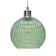 image 1 of Betchley - Green Ribbed Glass Globe Easy Fit Pendant Shade | Green | Medium | 1