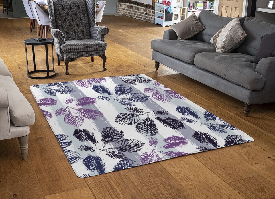 image 1 of Imprint Of Plant Rug | Multi