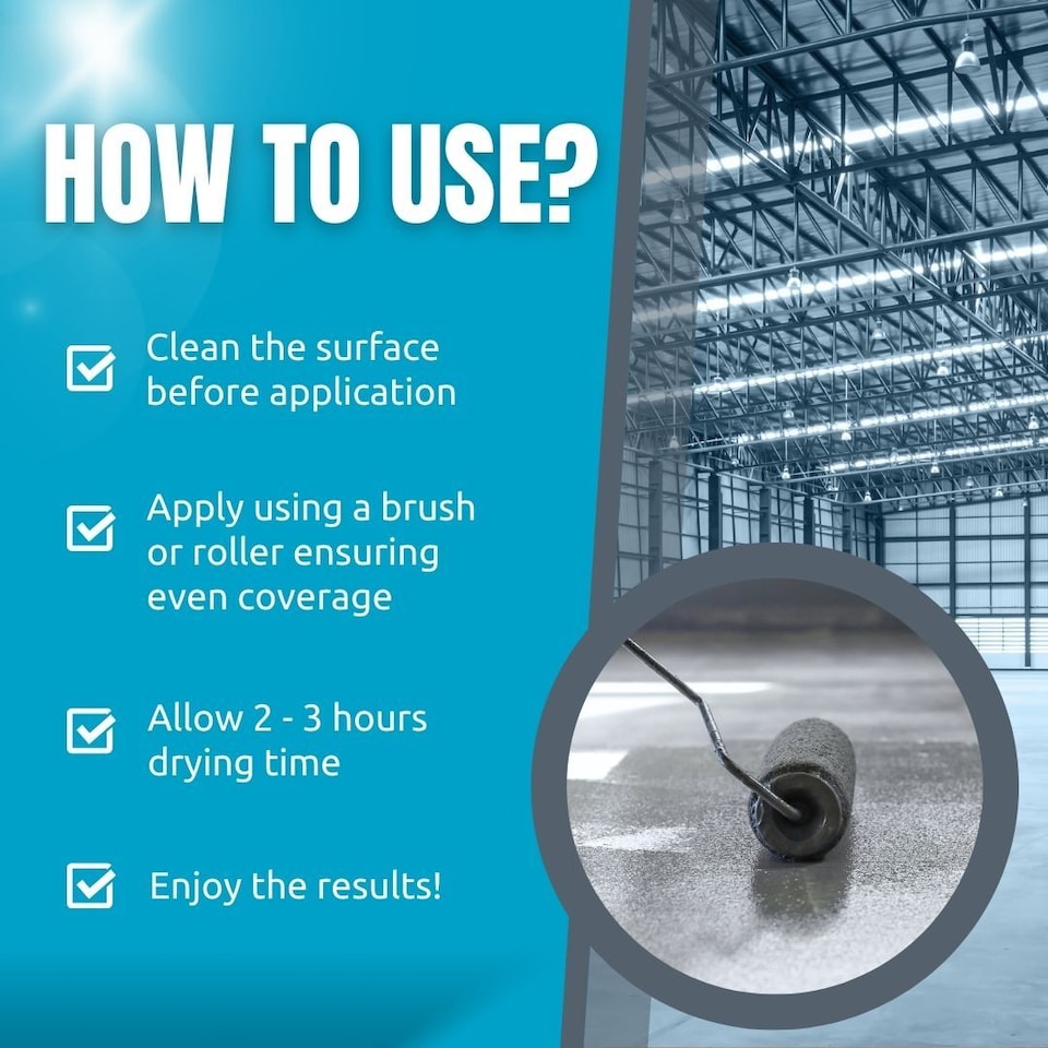 image 1 of Heavy Duty Floor Paint, Mid Grey, Premium Protection for High Traffic Areas, Anti-Slip Finish, Concrete, Stone, Metal and Tarmac, 5L