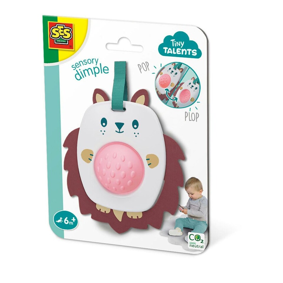image 1 of SES CREATIVE Tiny Talents Hedgehog Clutching Sensory Dimple Toy