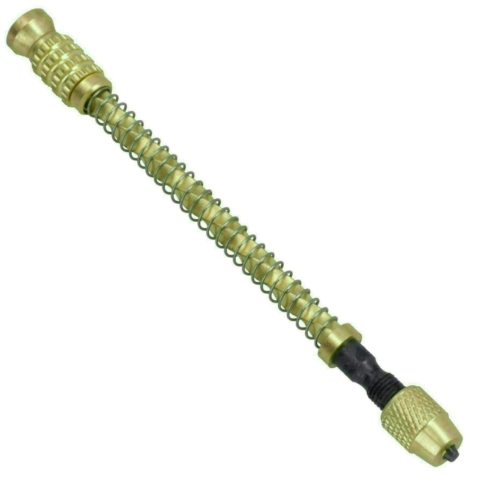 image 1 of Hand Archimedes Drill Model Making Brass Finish Twist Jewellery Craft TE183
