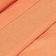 image 4 of Homescapes Burnt Orange Linen Flat Sheet, Double Orange | Double