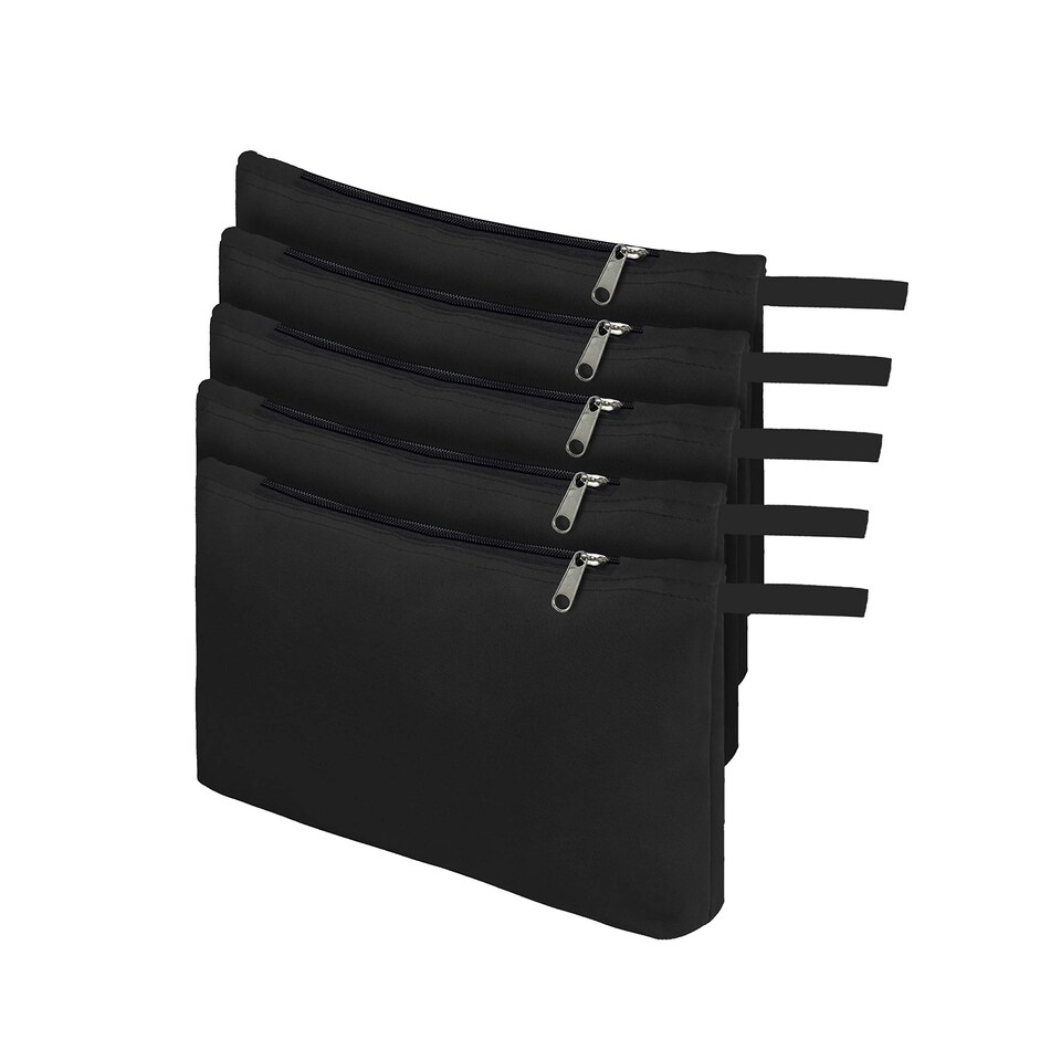 image 1 of Covers&All Tool Bag, 12 Oz Heavy Duty Waterproof Pouch with Sturdy, 7 in L x 11 in W x 7 in H, Black