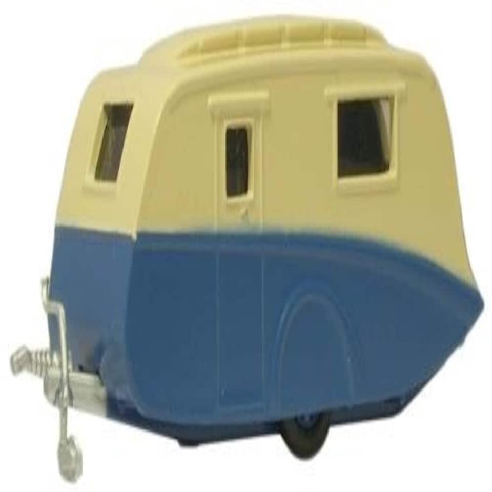 Oxford Diecast Caravan Blue/Cream