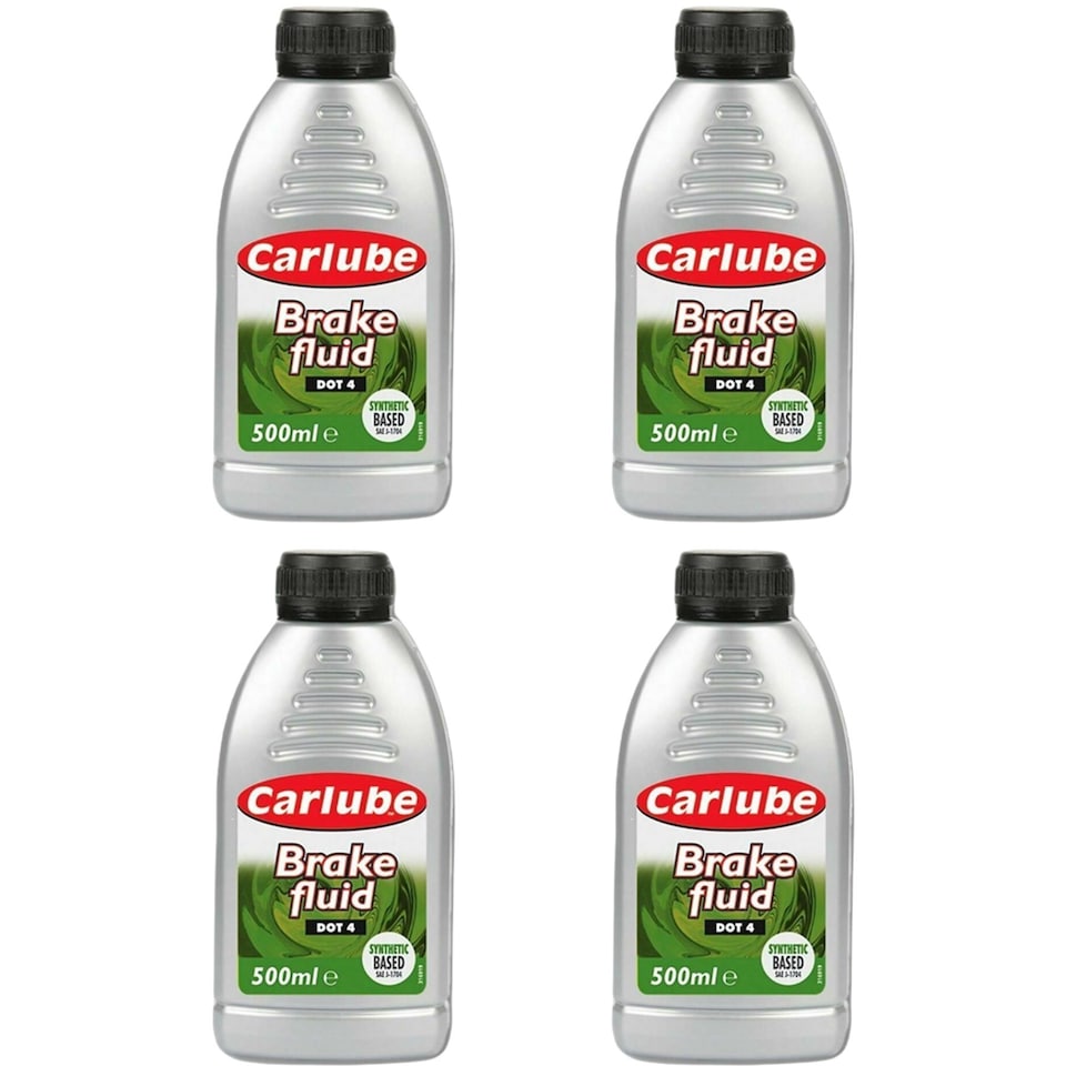 image 1 of CarPlan BFL050 Brake & Clutch Fluid Dot 4 FMVSS 116 DOT 4 SAE J1704 500ml x4