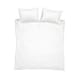 image 6 of Bianca Oxford Lace Trim 200 Thread Count Cotton Duvet Cover Set White | White | Super King