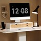 image 9 of SoBuy Monitor Stand with 3 Bamboo Drawers, White, 23.6x8.7x4.3 inches, 4.65 kg - BBF11-WN