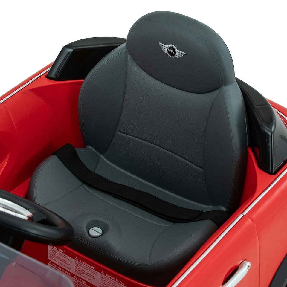 image 1 of Rollplay Mini Cooper S Roadster 6 Volt Car with Remote Control - Red