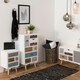 image 5 of Thais White Shabby Chic Multi Coloured 9 Drawer Chest