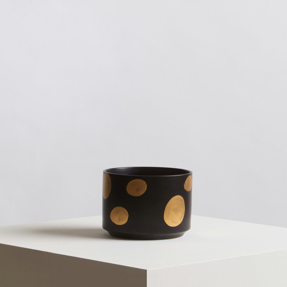 image 1 of Yuri Ceramic Planter Black