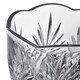 image 4 of Interiors By Premier Modern Crystal Scalloped Vase,Unique Clear Embossed Cylinder Vase,Fluted Design Decorative Vase  For Décor Clear