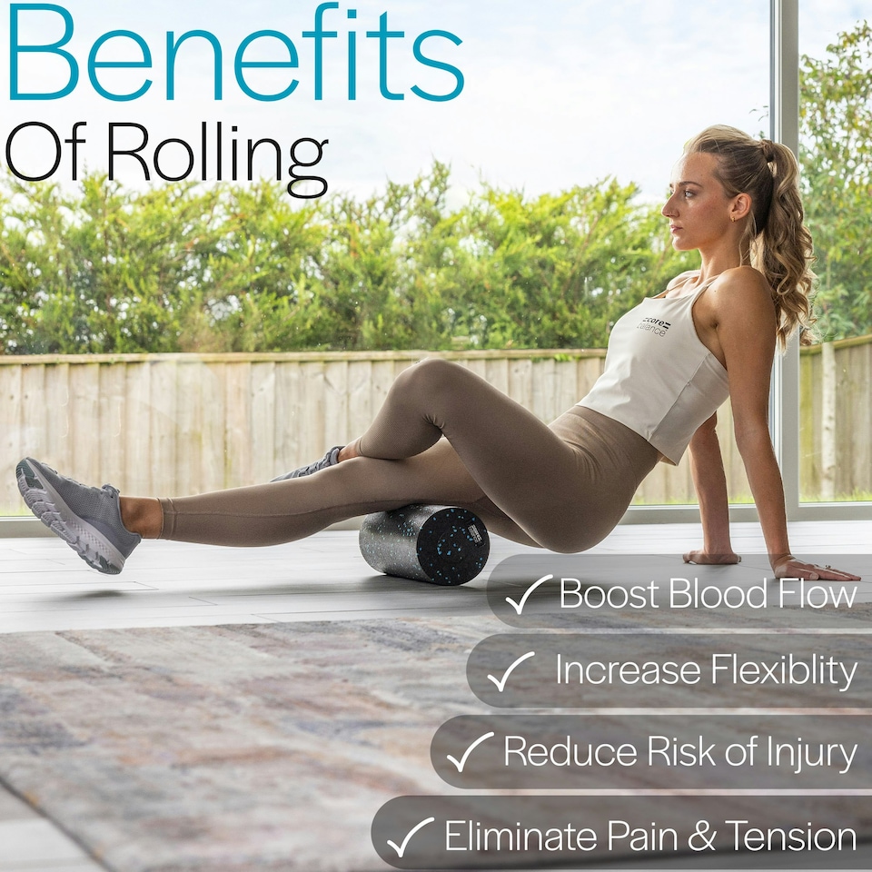 image 1 of 2-In-1 Foam Roller - Blue