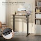 image 2 of VonHaus Adjustable Electric Standing Desk with USB-C charging, Black