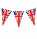 image 1 of Union Jack Flag Party Bunting 10m with 20 Pennants