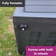 image 6 of Neo 320 Litre Black Plastic Waterproof Outdoor Garden Plastic Storage Box Furniture | Black