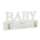 image 5 of Personalised Spring Bunny Baby Wooden Ornament
